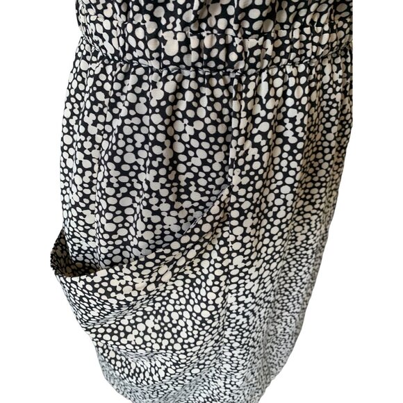 🌸3/$15🌸Tan and Black Pebble Sleeveless Dress with Large Pockets sx M - Picture 3 of 9